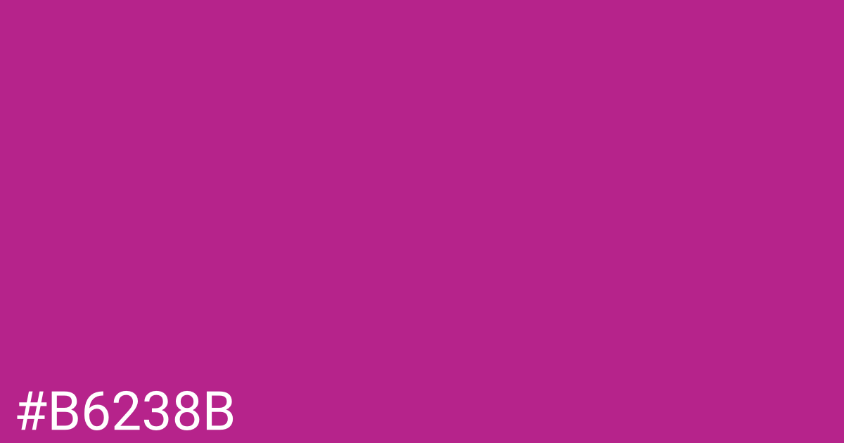 Hex color #b6238b graphic