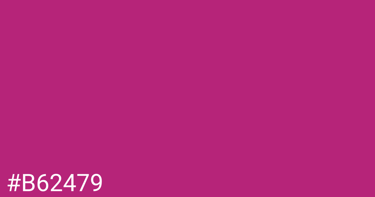 Hex color #b62479 graphic