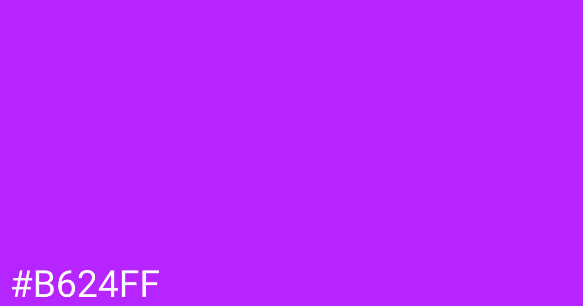 Hex color #b624ff graphic