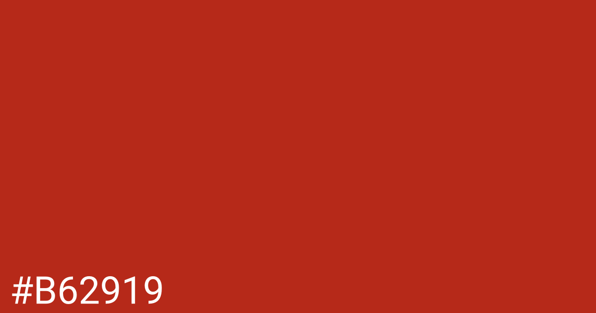 Hex color #b62919 graphic