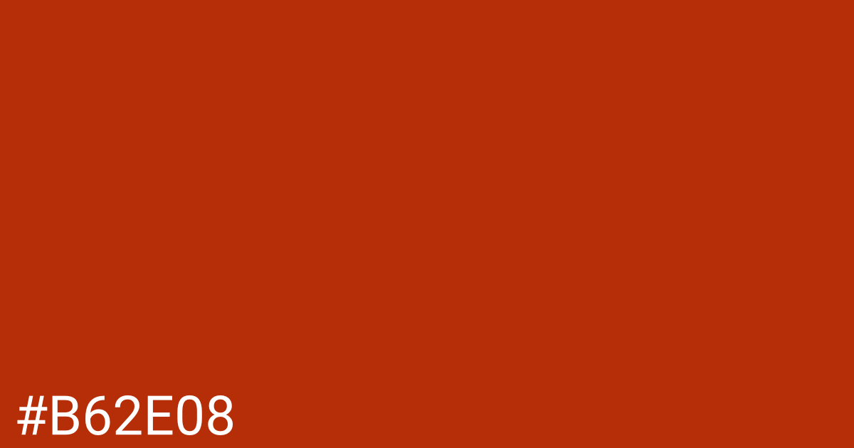 Hex color #b62e08 graphic