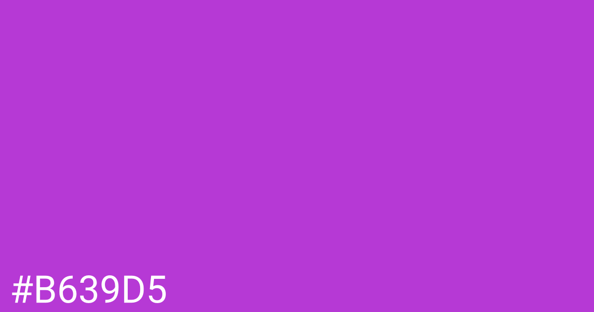 Hex color #b639d5 graphic