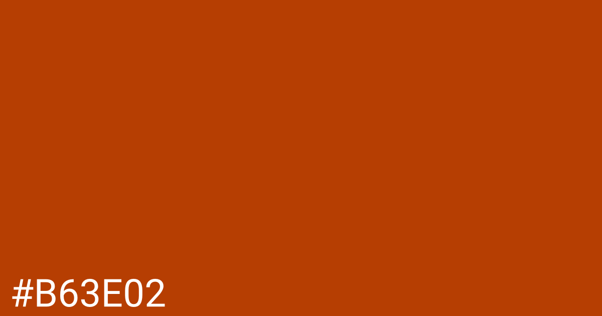 Hex color #b63e02 graphic