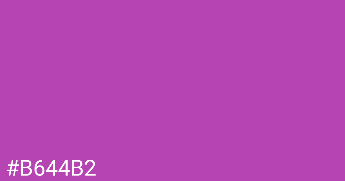 Hex color #b644b2 graphic