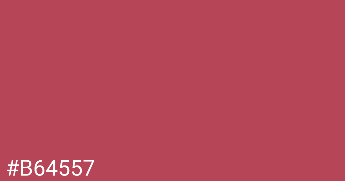 Hex color #b64557 graphic