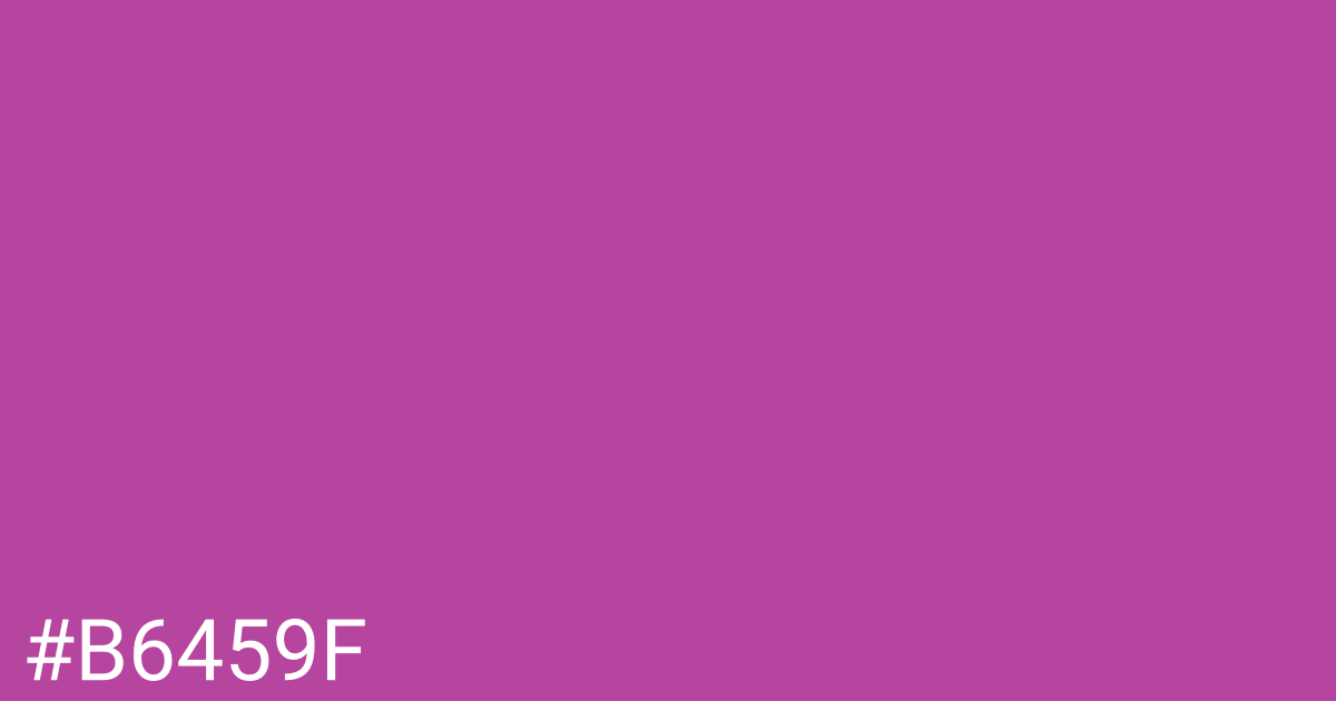 Hex color #b6459f graphic