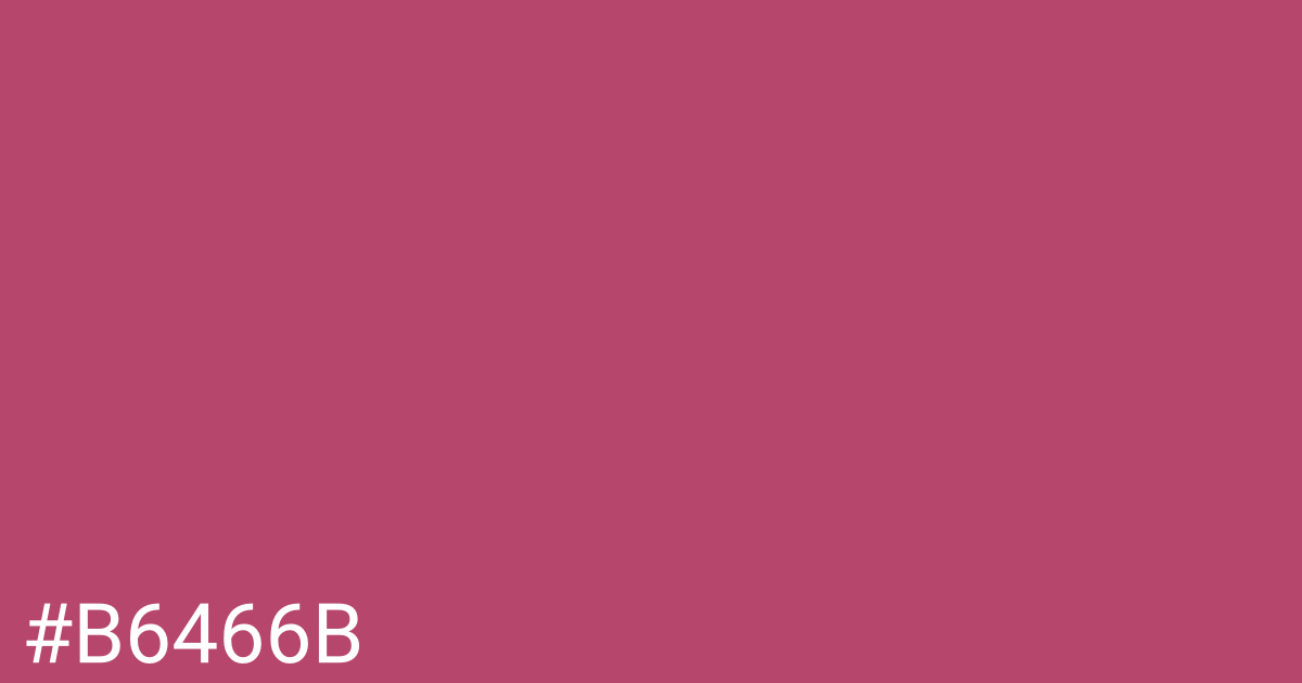 Hex color #b6466b graphic