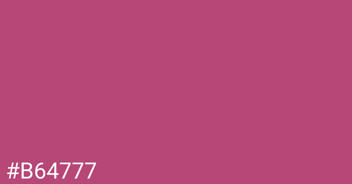 Hex color #b64777 graphic