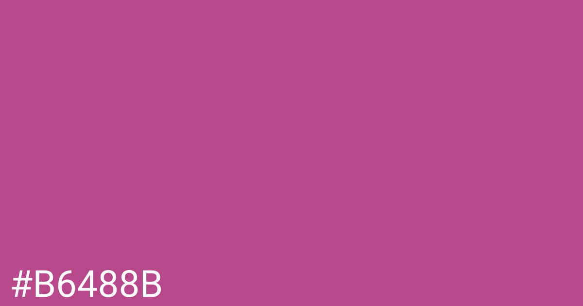 Hex color #b6488b graphic