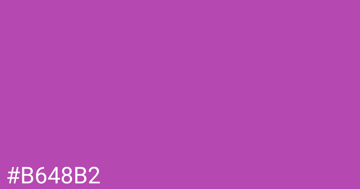 Hex color #b648b2 graphic