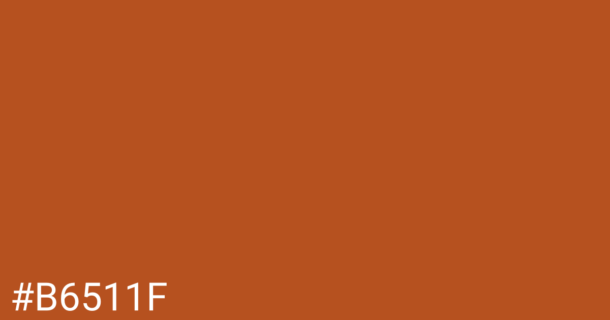 Hex color #b6511f graphic