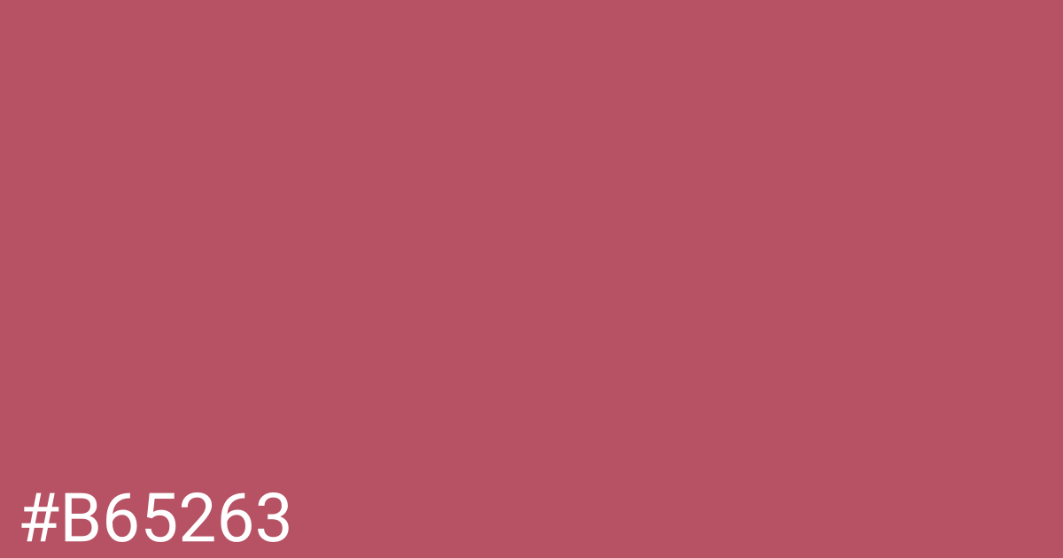 Hex color #b65263 graphic