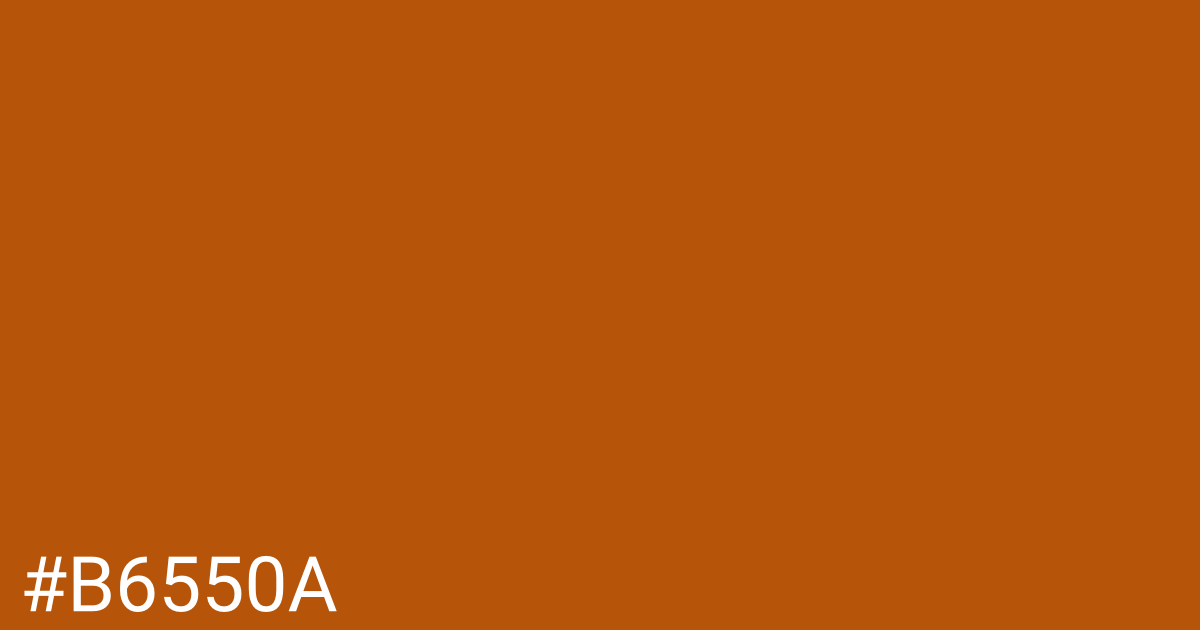Hex color #b6550a graphic