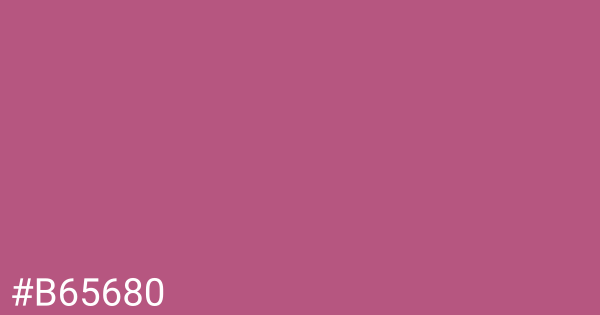 Hex color #b65680 graphic