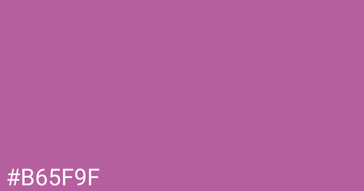 Hex color #b65f9f graphic