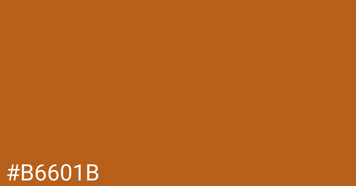 Hex color #b6601b graphic