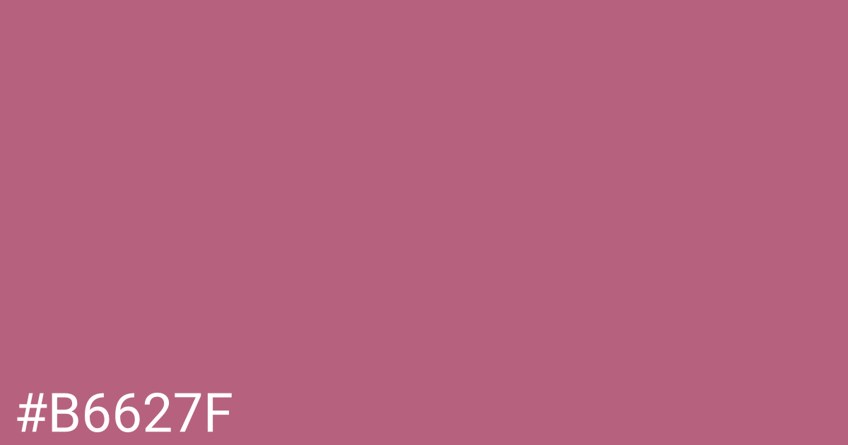 Hex color #b6627f graphic