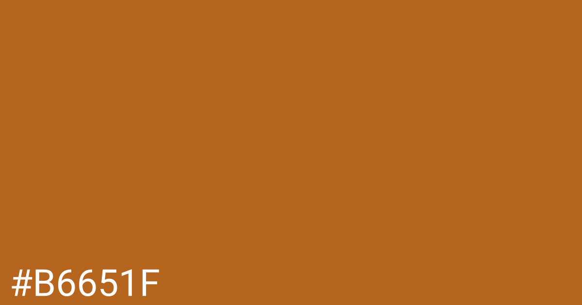 Hex color #b6651f graphic