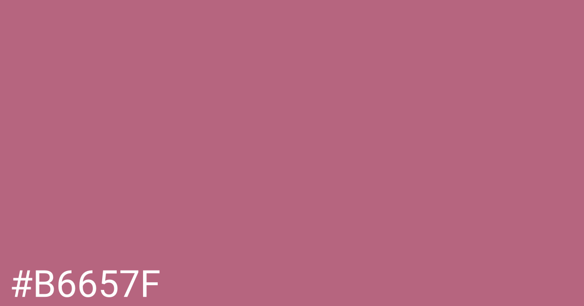 Hex color #b6657f graphic