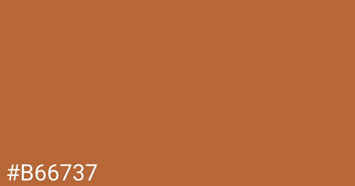 Hex color #b66737 graphic