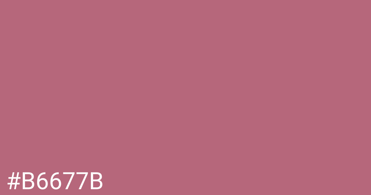 Hex color #b6677b graphic