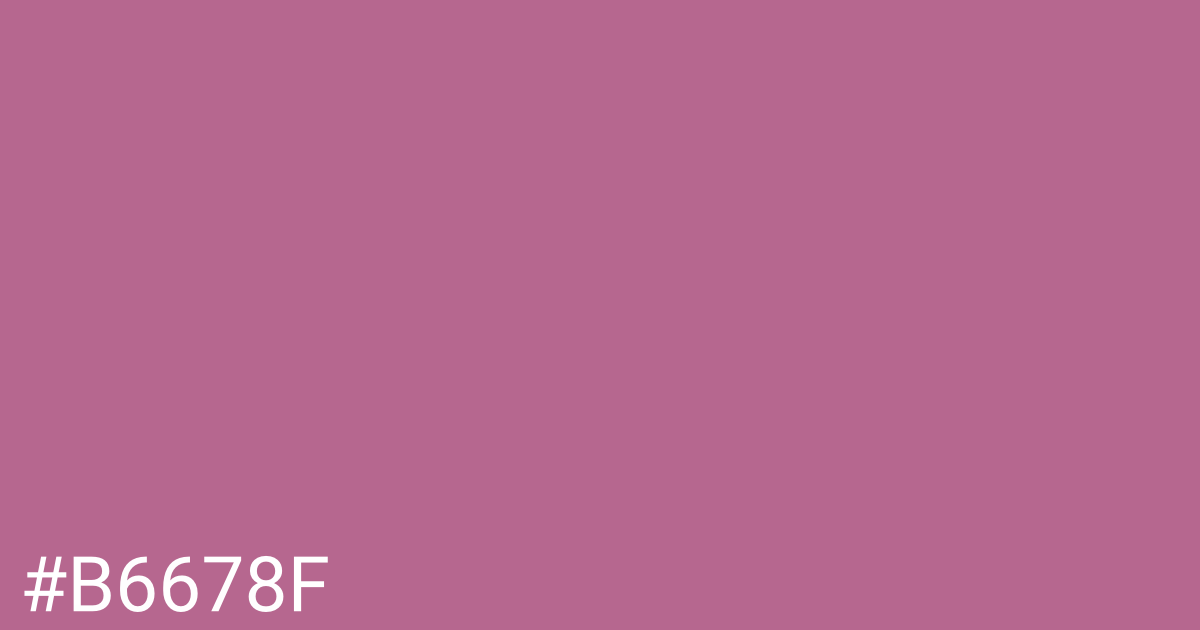 Hex color #b6678f graphic