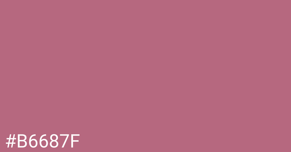 Hex color #b6687f graphic