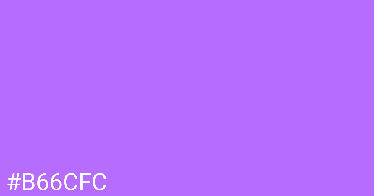 Hex color #b66cfc graphic