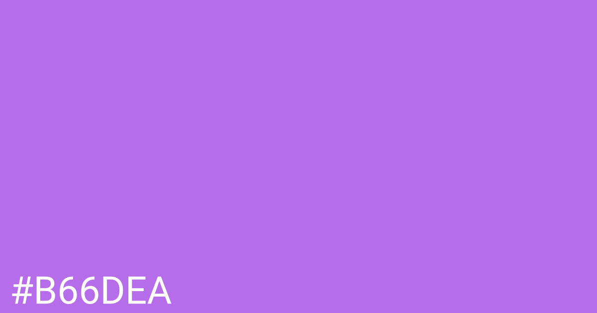 Hex color #b66dea graphic