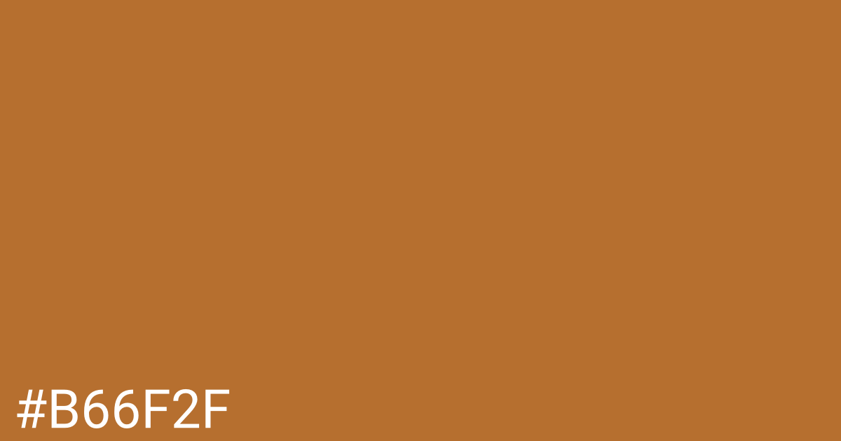 Hex color #b66f2f graphic