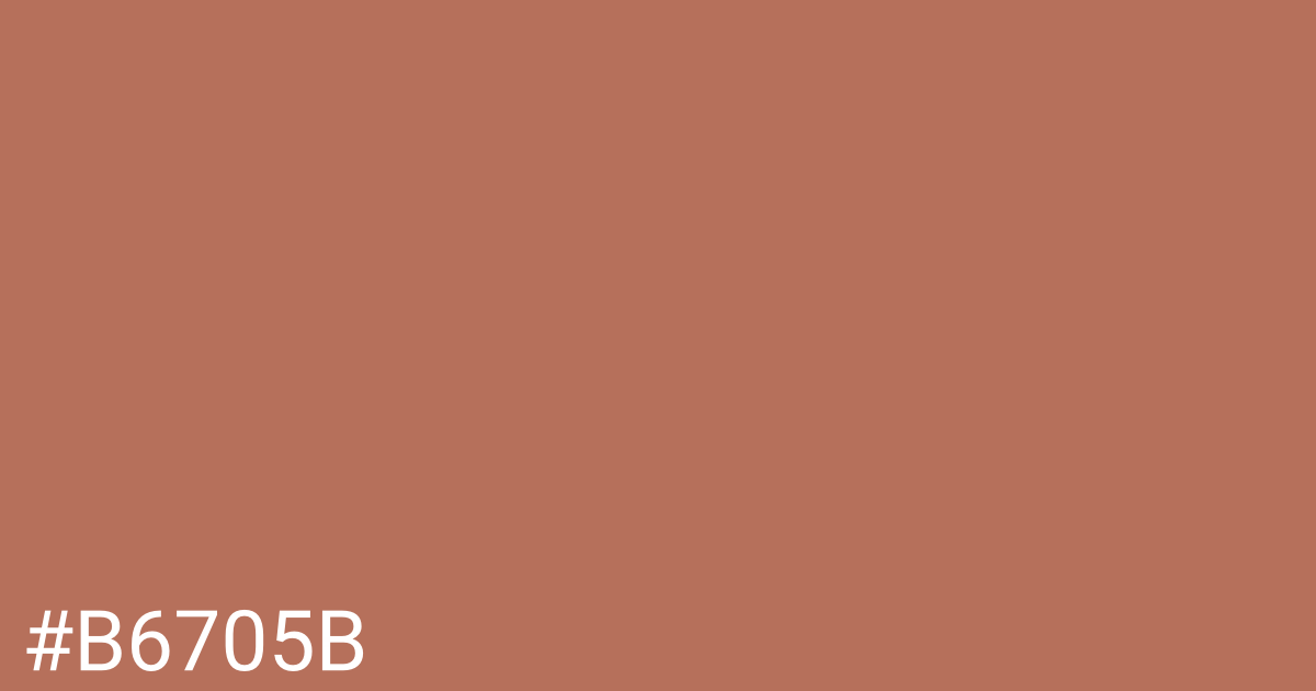 Hex color #b6705b graphic