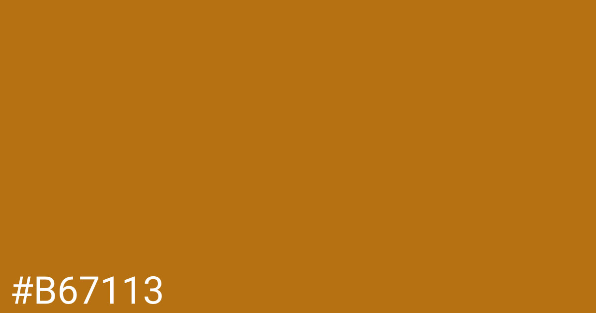 Hex color #b67113 graphic
