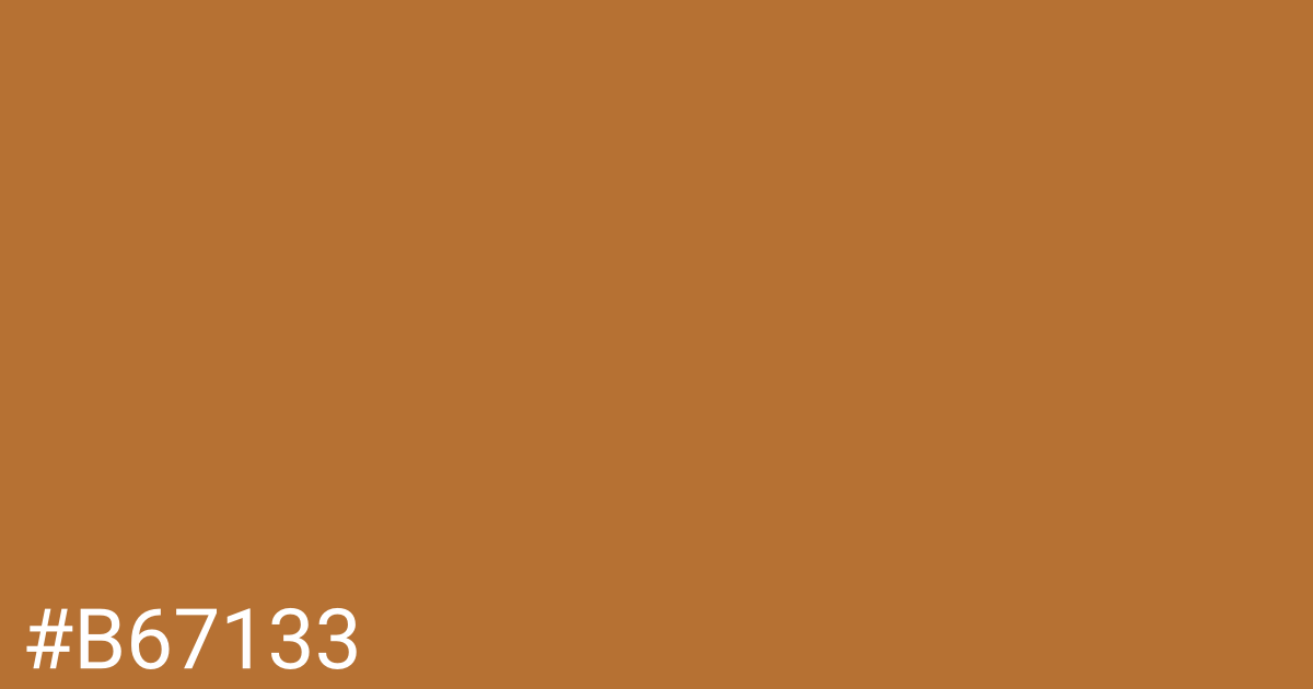 Hex color #b67133 graphic