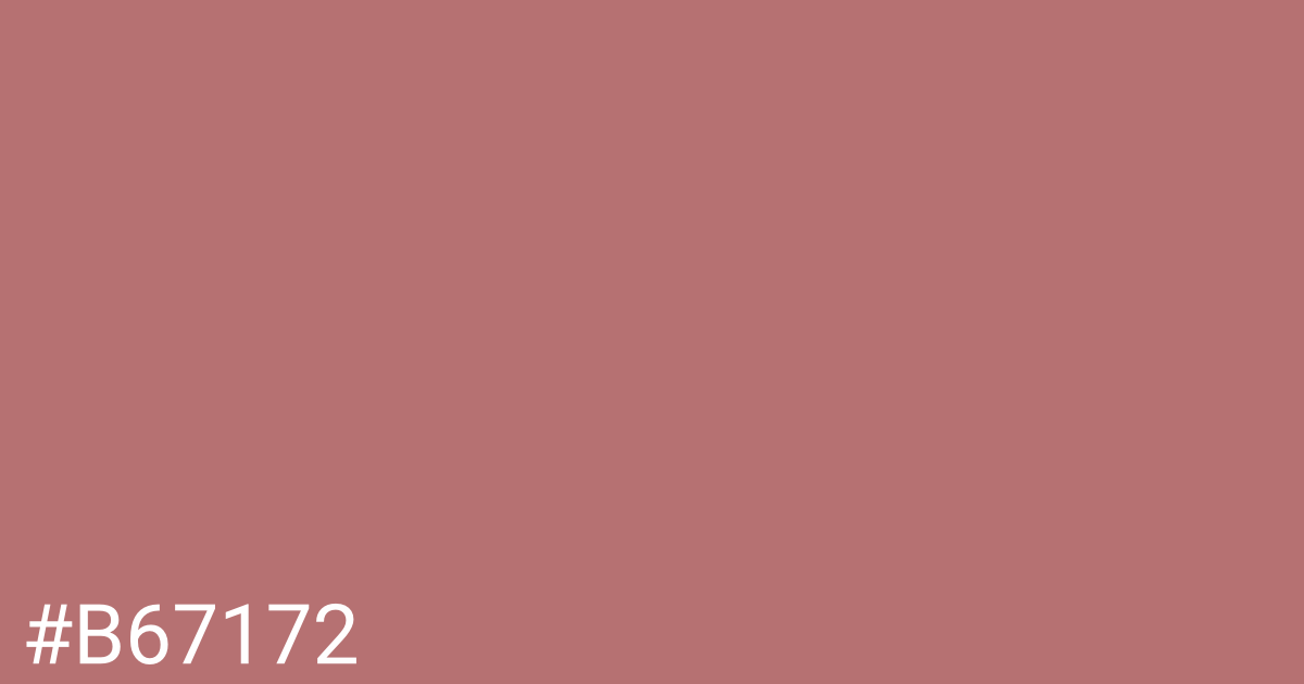 Hex color #b67172 graphic