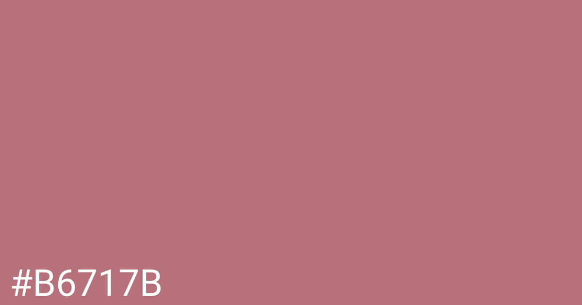 Hex color #b6717b graphic