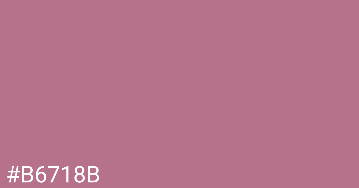 Hex color #b6718b graphic