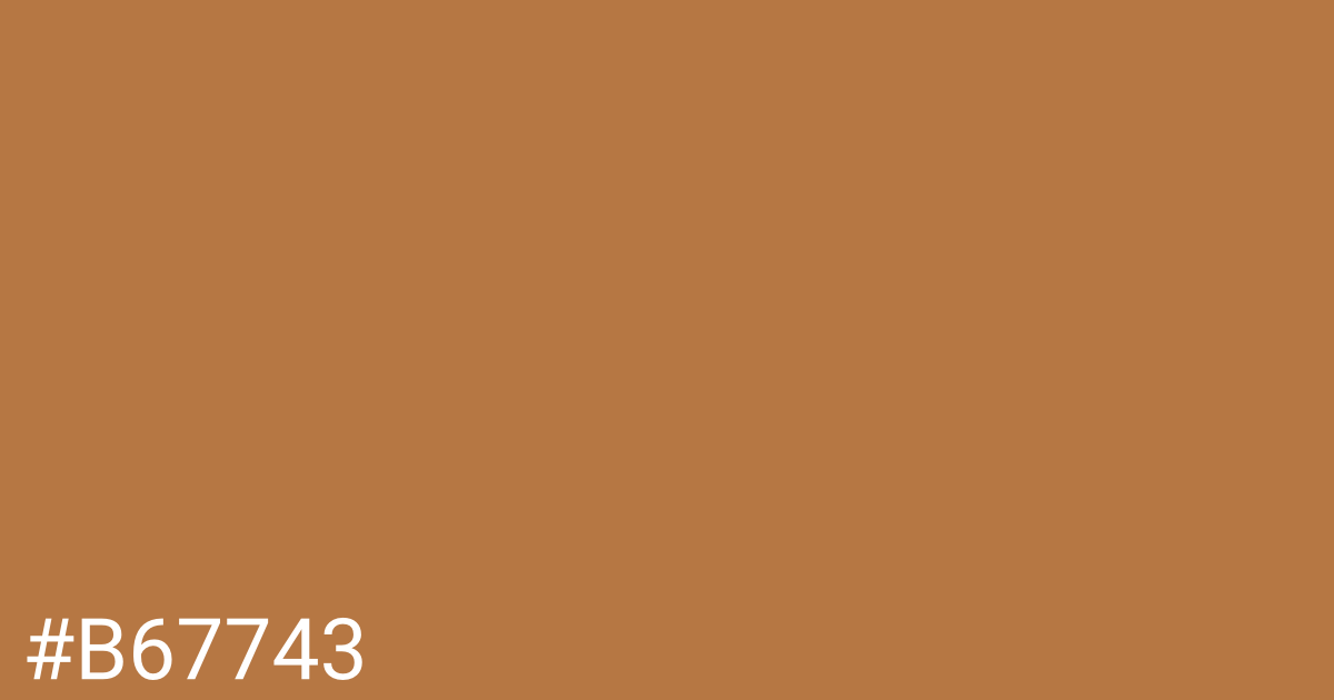 Hex color #b67743 graphic