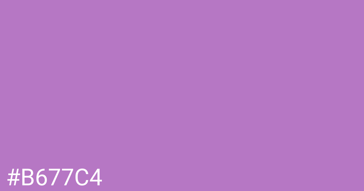 Hex color #b677c4 graphic