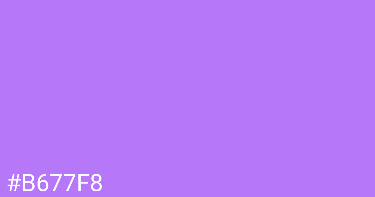 Hex color #b677f8 graphic