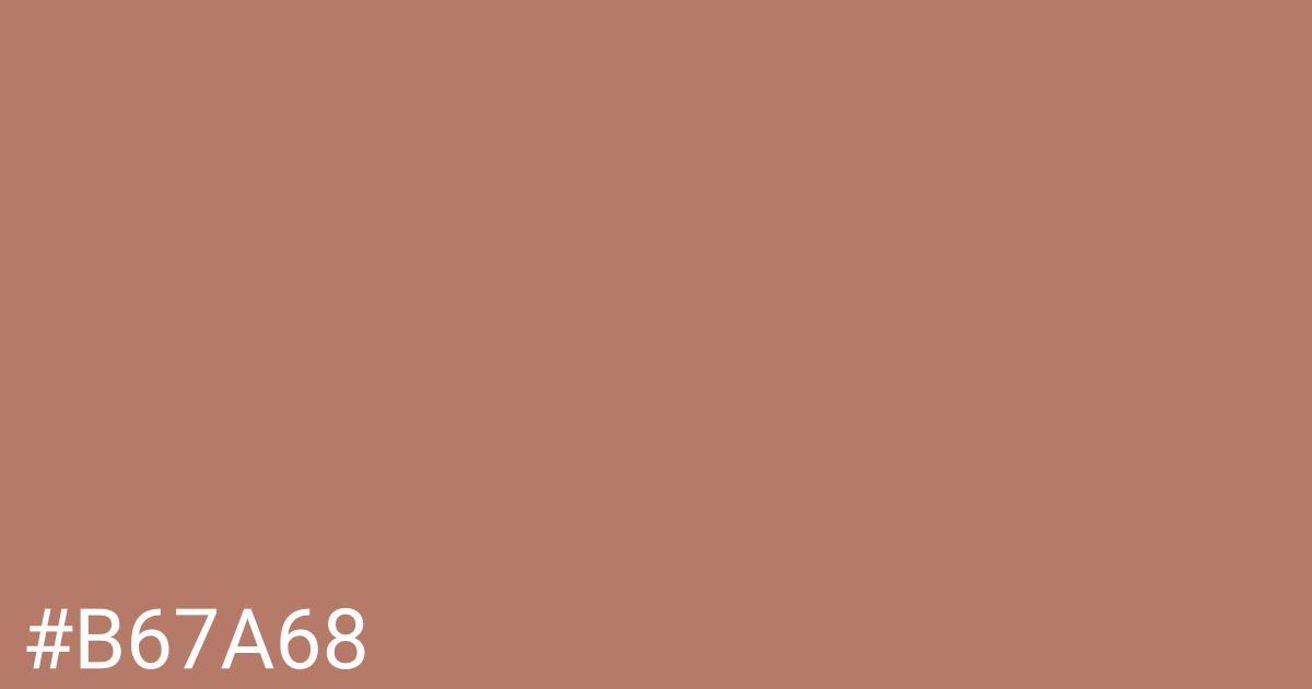 Hex color #b67a68 graphic