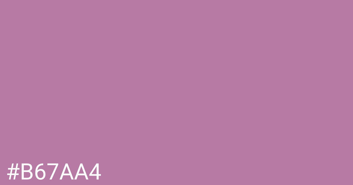 Hex color #b67aa4 graphic