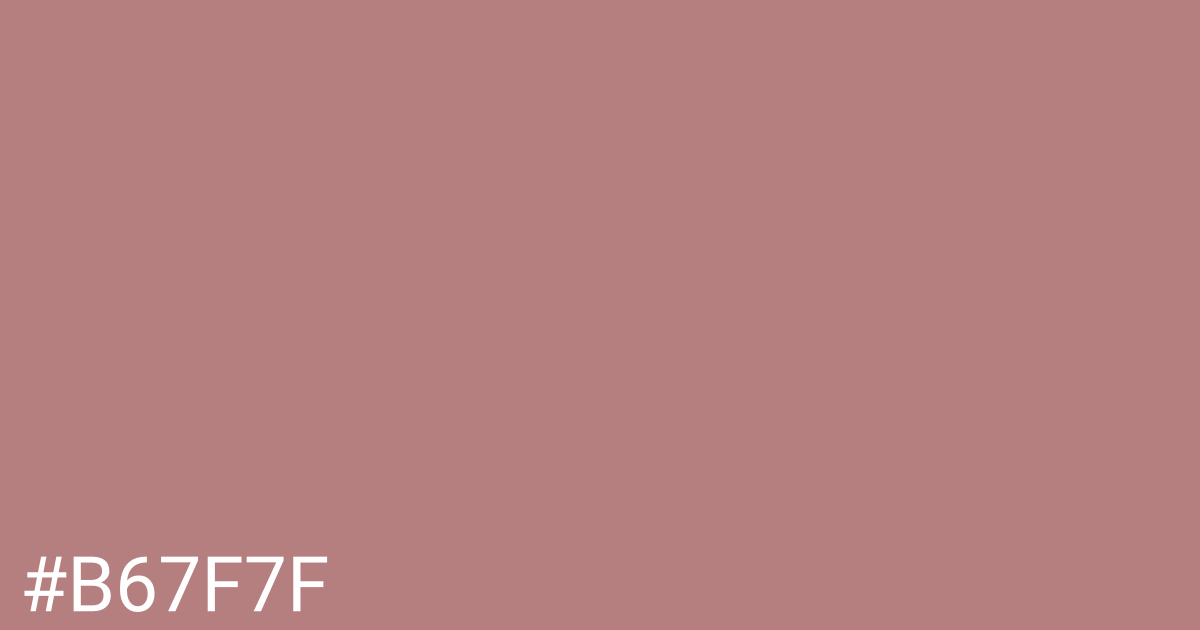 Hex color #b67f7f graphic