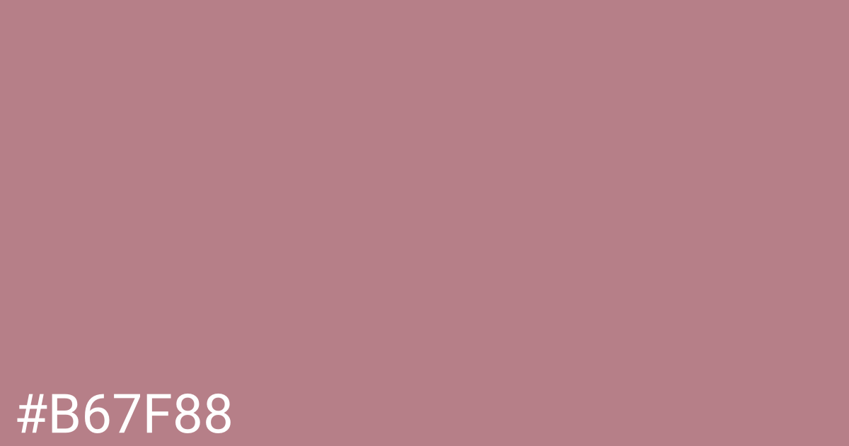 Hex color #b67f88 graphic