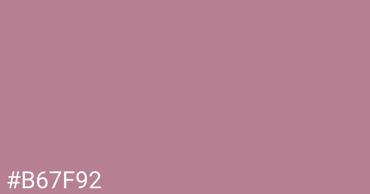 Hex color #b67f92 graphic