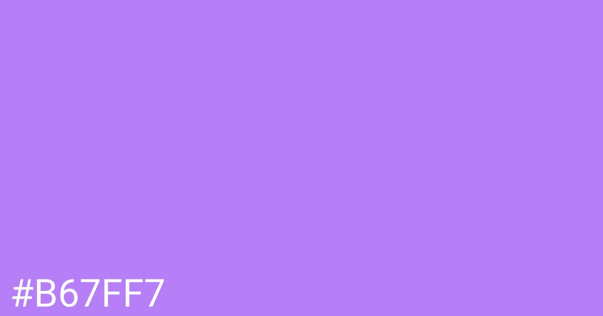 Hex color #b67ff7 graphic