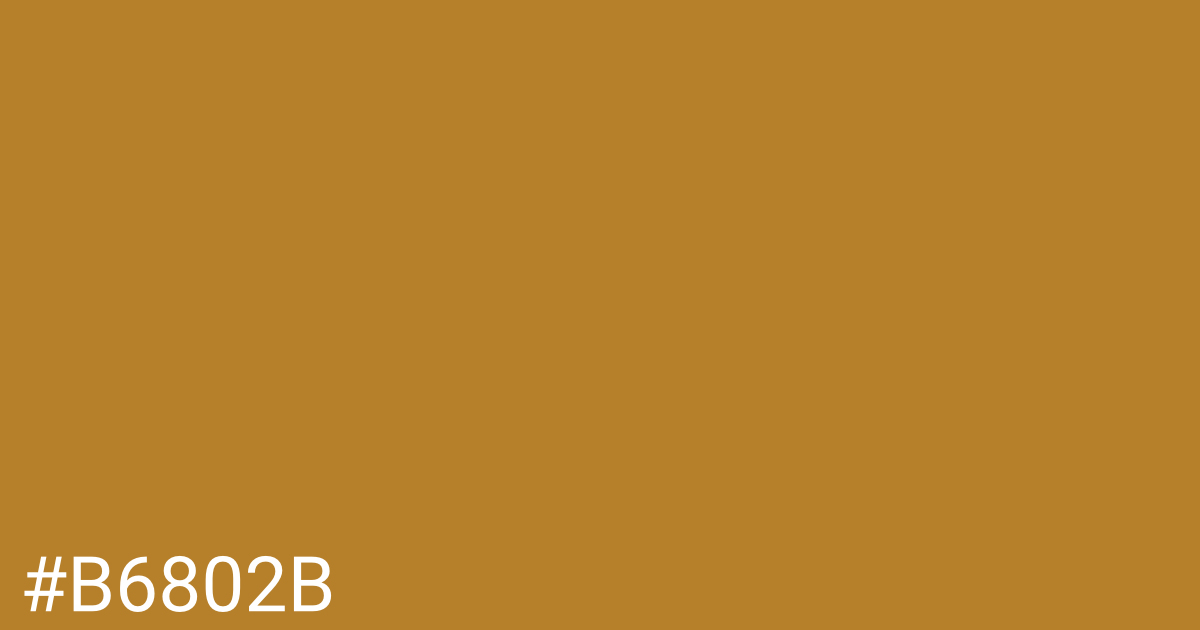 Hex color #b6802b graphic