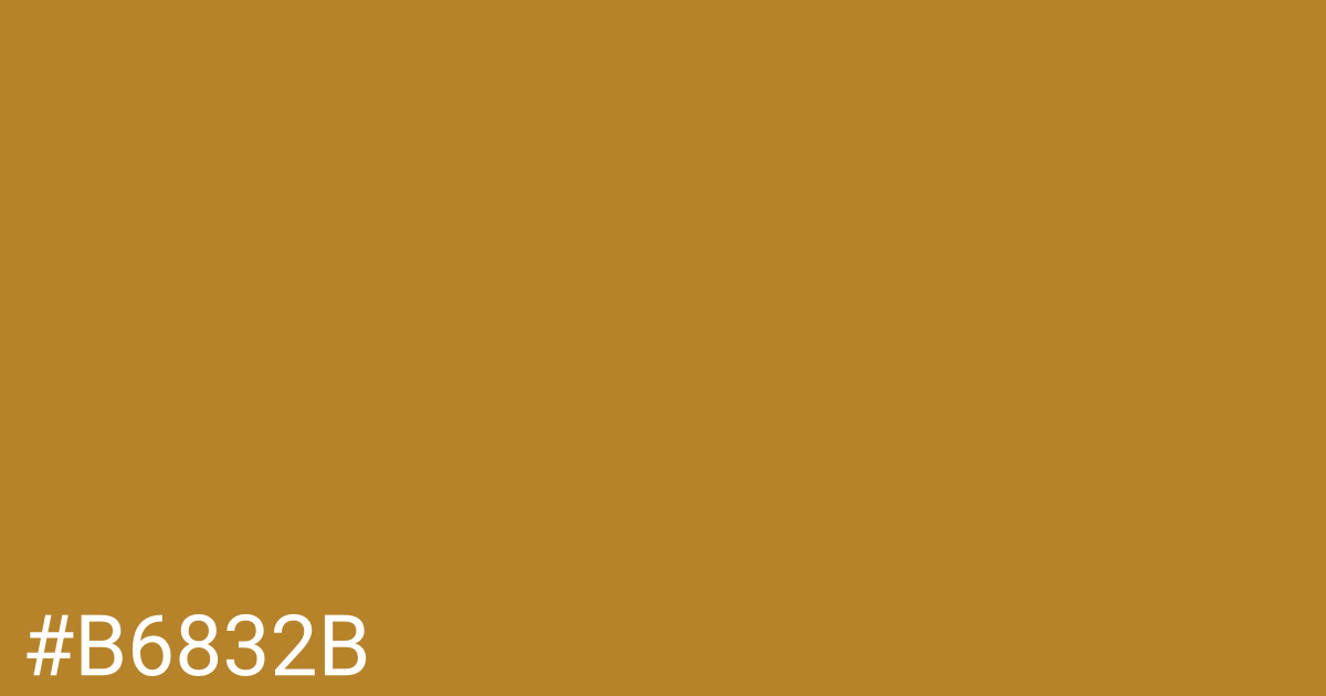 Hex color #b6832b graphic