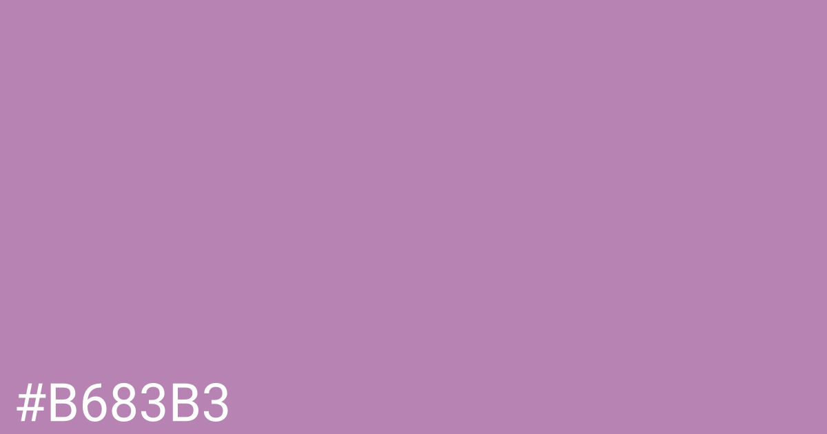 Hex color #b683b3 graphic