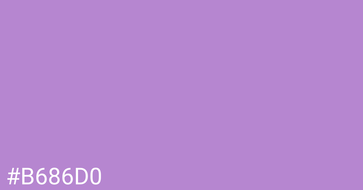 Hex color #b686d0 graphic