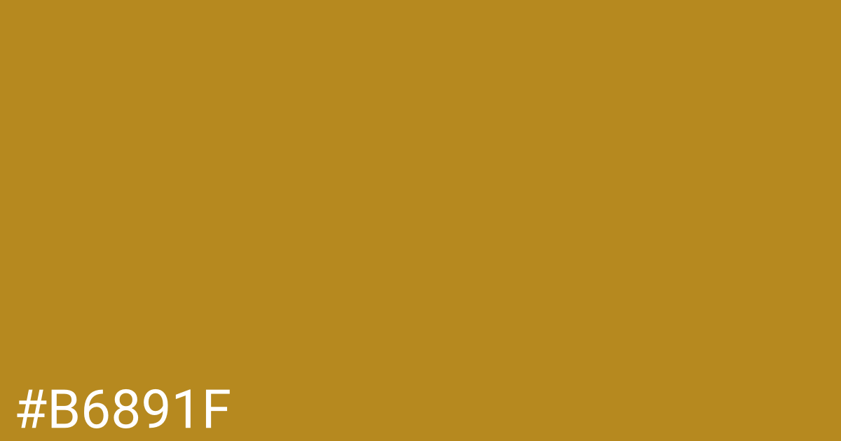 Hex color #b6891f graphic